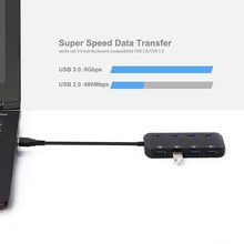 Load image into Gallery viewer, High Speed 4 x USB 3.0 to USB-C / Type-C HUB with Switch, Type-C