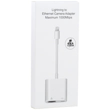 Load image into Gallery viewer, NK-1035H 2 in 1 8 Pin Male to 1000M Ethernet + 8 Pin Power Female Adapter