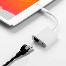 Load image into Gallery viewer, NK-1035H 2 in 1 8 Pin Male to 1000M Ethernet + 8 Pin Power Female Adapter