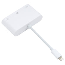 Load image into Gallery viewer, NK-107 3 in 1 8 Pin Male to USB + 1000M Ethernet + 8 Pin Power Female Adapter