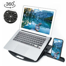 Load image into Gallery viewer, General-purpose Increased Heat Dissipation For Laptops Holder, Style: with Mobile Phone Holder with Rotation, Style: with Mobile Phone Holder with Rotation