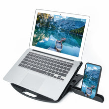Load image into Gallery viewer, General-purpose Increased Heat Dissipation For Laptops Holder, Style: with Mobile Phone Holder with Rotation, Style: with Mobile Phone Holder with Rotation