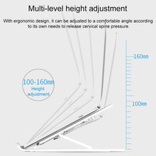Load image into Gallery viewer, Laptop Stand Desktop Raise Bracket Cooling Base Lifting Holder Foldable, Pro-8