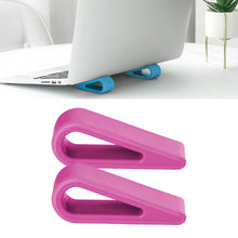 Load image into Gallery viewer, 2 PCS Simple Notebook Computer Bracket Adjustable Height Increase Heat Dissipation Base Pad Holder