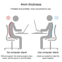 Load image into Gallery viewer, 2 PCS Simple Notebook Computer Bracket Adjustable Height Increase Heat Dissipation Base Pad Holder