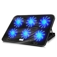 Load image into Gallery viewer, ICE COOREL Notebook Computer Base Silent Six-fan Cooling Holder Heat Sink, Style: Ordinary, Style: Ordinary
