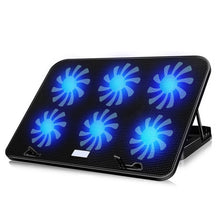 Load image into Gallery viewer, ICE COOREL Notebook Computer Base Silent Six-fan Cooling Holder Heat Sink, Style: Ordinary, Style: Ordinary