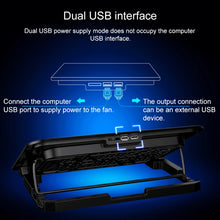 Load image into Gallery viewer, ICE COOREL Notebook Computer Base Silent Six-fan Cooling Holder Heat Sink, Style: Ordinary, Style: Ordinary