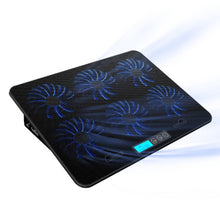Load image into Gallery viewer, ICE COOREL Notebook Computer Base Speed Control Silent Six-fan Cooling Holder Cooling Rack, Style: Flagship, Style: Flagship