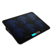 Load image into Gallery viewer, ICE COOREL Notebook Computer Base Speed Control Silent Six-fan Cooling Holder Cooling Rack, Style: Flagship, Style: Flagship