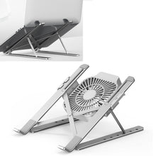 Load image into Gallery viewer, Portable Adjustable Laptop Stand Desktop Lifting Height Increase Rack Folding Heat Dissipation Holder, Style: Fan, Style: Fan