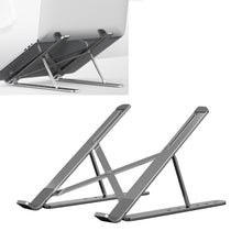 Load image into Gallery viewer, Portable Adjustable Laptop Stand Desktop Lifting Height Increase Rack Folding Heat Dissipation Holder, Style: Ordinary, Style: Ordinary(Grey), Style: Ordinary(Silver)