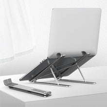Load image into Gallery viewer, Portable Adjustable Laptop Stand Desktop Lifting Height Increase Rack Folding Heat Dissipation Holder, Style: Ordinary, Style: Ordinary(Grey), Style: Ordinary(Silver)