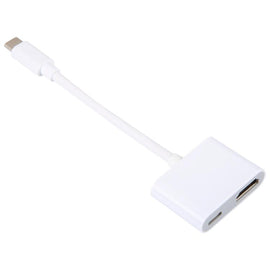 USB-C/Type-C to HDMI+USB-C/Type-C Video Converter, Type-C 4K/30HZ