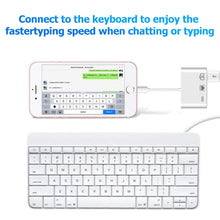 Load image into Gallery viewer, NK-107 3 in 1 Ethernet + USB + 8 Pin Charging Female Ports to 8 Pin Male OTG Digital Video Converter Cable