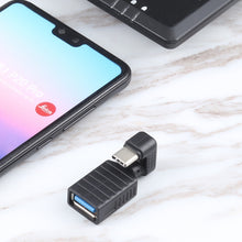 Load image into Gallery viewer, USB-C / Type-C Male to USB 3.0 Female U-shaped Elbow OTG Adapter, Type-C to USB 3.0