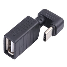 Load image into Gallery viewer, USB-C / Type-C Male to USB 2.0 Female U-shaped Elbow OTG Adapter, Type-C to USB 2.0
