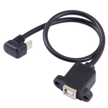 Load image into Gallery viewer, Micro USB Male to B-type Square Print Port Female Connector Cable, Micro USB to B-type Square