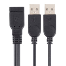 Load image into Gallery viewer, USB Female to 2 USB Male Cable, Length: About 30cm