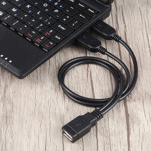 Load image into Gallery viewer, USB Female to 2 USB Male Cable, Length: About 30cm
