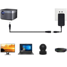 Load image into Gallery viewer, 2m 22AWG 5.5 x 2.1mm Female to Male DC Power Supply Plug Extension Cable for Laptop, 2m 5.5 x 2.1mm