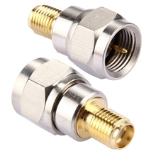 Load image into Gallery viewer, 2 PCS F Male to SMA Female Connector, 2Pcs F Male to SMA Female