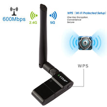 Load image into Gallery viewer, EDUP EP-AC1635 600Mbps Dual Band Wireless 11AC USB Ethernet Adapter 2dBi Antenna for Laptop / PC, EP-AC1635