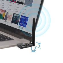 Load image into Gallery viewer, EDUP EP-AC1635 600Mbps Dual Band Wireless 11AC USB Ethernet Adapter 2dBi Antenna for Laptop / PC, EP-AC1635