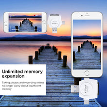 Load image into Gallery viewer, X-Flash R01 3 in 1 8 Pin + USB-C / Type-C + Micro USB Interface SD / TF Card Reader