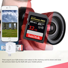 Load image into Gallery viewer, X-Flash R01 3 in 1 8 Pin + USB-C / Type-C + Micro USB Interface SD / TF Card Reader