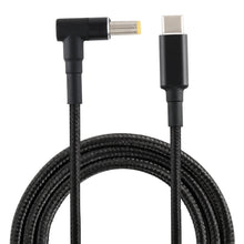 Load image into Gallery viewer, PD 100W 5.5 x 2.5mm Male Elbow to USB-C / Type-C Male Nylon Weave Power Charge Cable, Cable Length: 1.7m, 5.5x2.5mm to Type-C