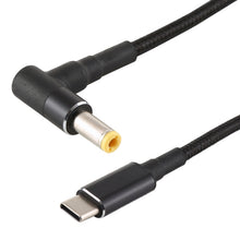 Load image into Gallery viewer, PD 100W 5.5 x 2.5mm Male Elbow to USB-C / Type-C Male Nylon Weave Power Charge Cable, Cable Length: 1.7m, 5.5x2.5mm to Type-C