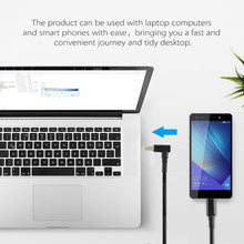 Load image into Gallery viewer, PD 100W 5.5 x 2.5mm Male Elbow to USB-C / Type-C Male Nylon Weave Power Charge Cable, Cable Length: 1.7m, 5.5x2.5mm to Type-C