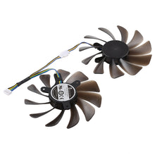 Load image into Gallery viewer, DC 12V 4 Pin VGA Graphics Card Cooling Fan for Zotac Geforce GTX 1080 Ti GTX 1080Ti AMP Edition, Diameter: 95mm, Pairs, Diameter: 95mm