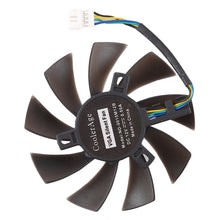 Load image into Gallery viewer, T129215SU 4 Pin Two Ball-Bearing Replace Cooling Fan for MSI Gigabyte GTX 1060 RX 480 460 570 580 R9 290X RX 550 Card Cooler Fan, Diameter: 85mm, 4 Pin Male