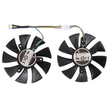Load image into Gallery viewer, DC 12V 0.5A 4 Pin Female Original Desktop Computer Radiator Cooling Fan CPU Cooling Fan, Diameter: 8.5mm, Pairs, 0.5A Diameter: 8.5mm(Original)