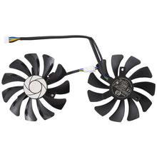Load image into Gallery viewer, HA9010H12F-Z 4 Pin Graphics Card Cooling Fan for MSI GeForce GTX 1050 Hurricane GTX 1060 Hurricane 6G GDDR, Diameter: 85mm, Pairs, HA9010H12F-Z