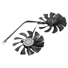 Load image into Gallery viewer, HA9010H12F-Z 4 Pin Graphics Card Cooling Fan for MSI GeForce GTX 1050 Hurricane GTX 1060 Hurricane 6G GDDR, Diameter: 85mm, Pairs, HA9010H12F-Z