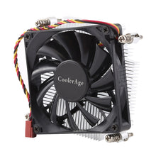 Load image into Gallery viewer, CoolAge 1155-1U DC 12V 2000PRM 30.5cfm Aluminum Heatsink Hydraulic Bearing Cooling Fan CPU Cooling Fan for Intel 1150 1156 1151, 1155-1U Aluminum