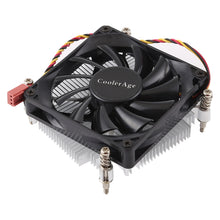Load image into Gallery viewer, CoolAge 1155-1U DC 12V 2000PRM 30.5cfm Aluminum Heatsink Hydraulic Bearing Cooling Fan CPU Cooling Fan for Intel 1150 1156 1151, 1155-1U Aluminum