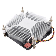Load image into Gallery viewer, CoolAge 1155-1U DC 12V 2000PRM 30.5cfm Aluminum Heatsink Hydraulic Bearing Cooling Fan CPU Cooling Fan for Intel 1150 1156 1151, 1155-1U Aluminum