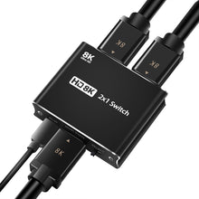 Load image into Gallery viewer, NK-W80 8K UHD HDMI 2X1 One-way Switch, NK-W80