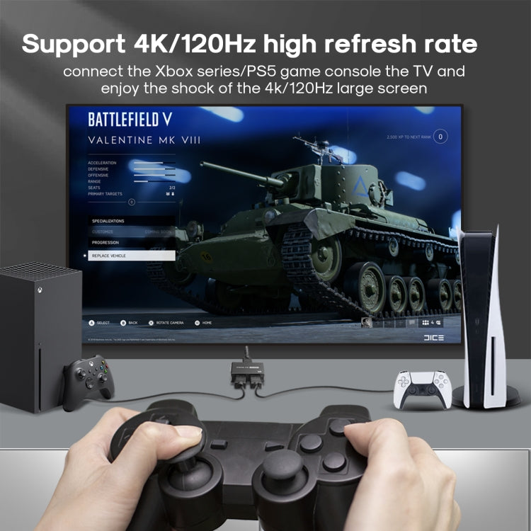 NK-W80 8K UHD HDMI 2X1 One-way Switch, NK-W80
