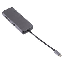 Load image into Gallery viewer, 8 in 1 Type-C to HDMI + USB 3.0 + USB 3.0 + Type-C + LAN + VGA + TF/SD Card Reader Adapter