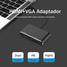 Load image into Gallery viewer, 2 in 1 USB 3.0 to HDMI + VGA Adapter