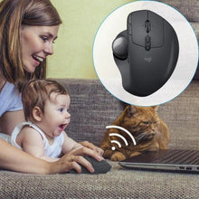 Load image into Gallery viewer, Logitech MX ERGO S 440DPI Bluetooth + Unifying Dual-mode Wireless Trackball Optical Mouse, MX ERGO S