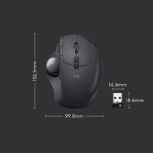 Load image into Gallery viewer, Logitech MX ERGO S 440DPI Bluetooth + Unifying Dual-mode Wireless Trackball Optical Mouse, MX ERGO S
