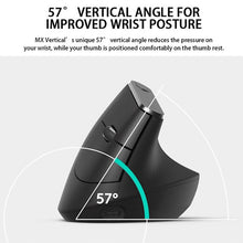 Load image into Gallery viewer, Logitech MX Vertical 4000DPI USB-C / Type-C + Unifying + Bluetooth Three-mode Ergonomic Wireless Vertical Optical Mouse, MX Vertical
