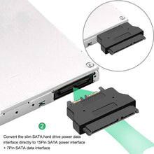 Load image into Gallery viewer, SATA 22 Pin Female to SLIMLINE SATA 13 Pin Male Adapter, SATA 22 Pin Female to SATA 13 Pin
