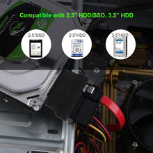 Load image into Gallery viewer, SATA 22 Pin Female to SLIMLINE SATA 13 Pin Male Adapter, SATA 22 Pin Female to SATA 13 Pin